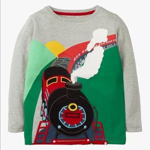 Mini Boden Boys' Train Adventure Appliqué T-Shirt